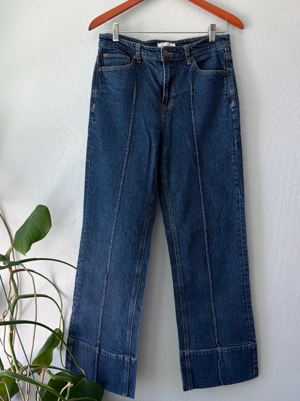 Habitual Indigo Wide-Leg Jeans